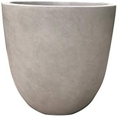 Kante 18" Round Concrete Planter with Drainage (Indoor/Outdoor)
