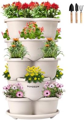 VIVOSUN 5-Tier Stackable Planter for Indoor Gardening
