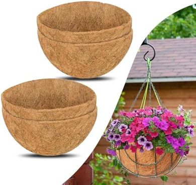 Coconut Liners for Hanging Baskets (4-pack, 14-inch)
