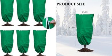 Reusable Plant Frost Covers (6-pack, 47.2"x31.5")
