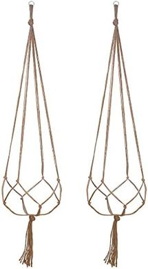 Macrame Plant Hangers (2-pack, 48", 4-leg)
