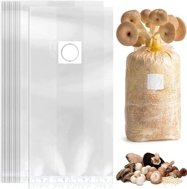 Large Mushroom Grow Bags (30-pack) with Filter Patches