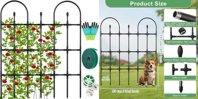 Rustproof Metal Garden Arch Trellis (121cm) for Climbing Plants
