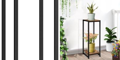 Modern Wood Plant Stand: Heavy-duty, 31.5", Indoor/Outdoor
