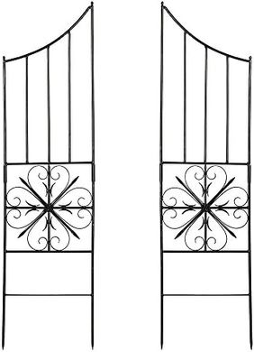 Achla Aldrich II Iron Garden Trellis (Graphite)
