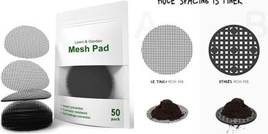 Reusable Plant Pot Drainage Mesh Pads (50-pack)
