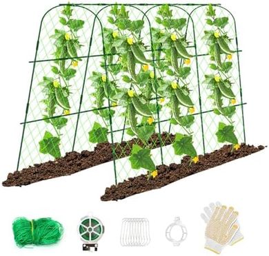 Detachable Metal U-Shape Trellis for Climbing Plants
