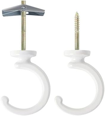 Heavy-duty ceiling/wall plant hooks (indoor/outdoor)
