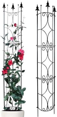 Therden Trellis: 72"H x 12"W Metal Plant Supports (2-pack)
