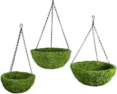 MossWeave Hanging Basket Trio (S/M/L)
