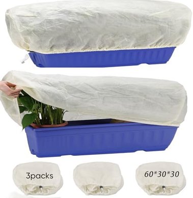 Plant Frost Protection Covers (3-piece set, 23.6x11.8x11.8 in)