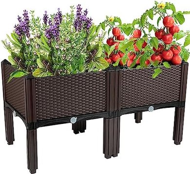 Elevated Garden Bed Planter with Legs for Patio & Balcony