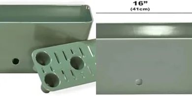 Self-Watering Bamboo Planter: Sage Green, Rectangular, Root Rot Protection