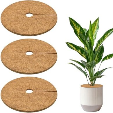 ZeeDix Coconut Fiber Tree Protector Rings (11.8", 3-pack)