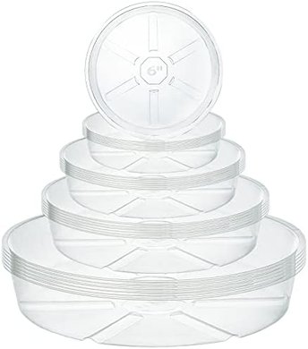 Hacaroa Plant Saucers: 24 Pack, 4 Sizes (6-12")